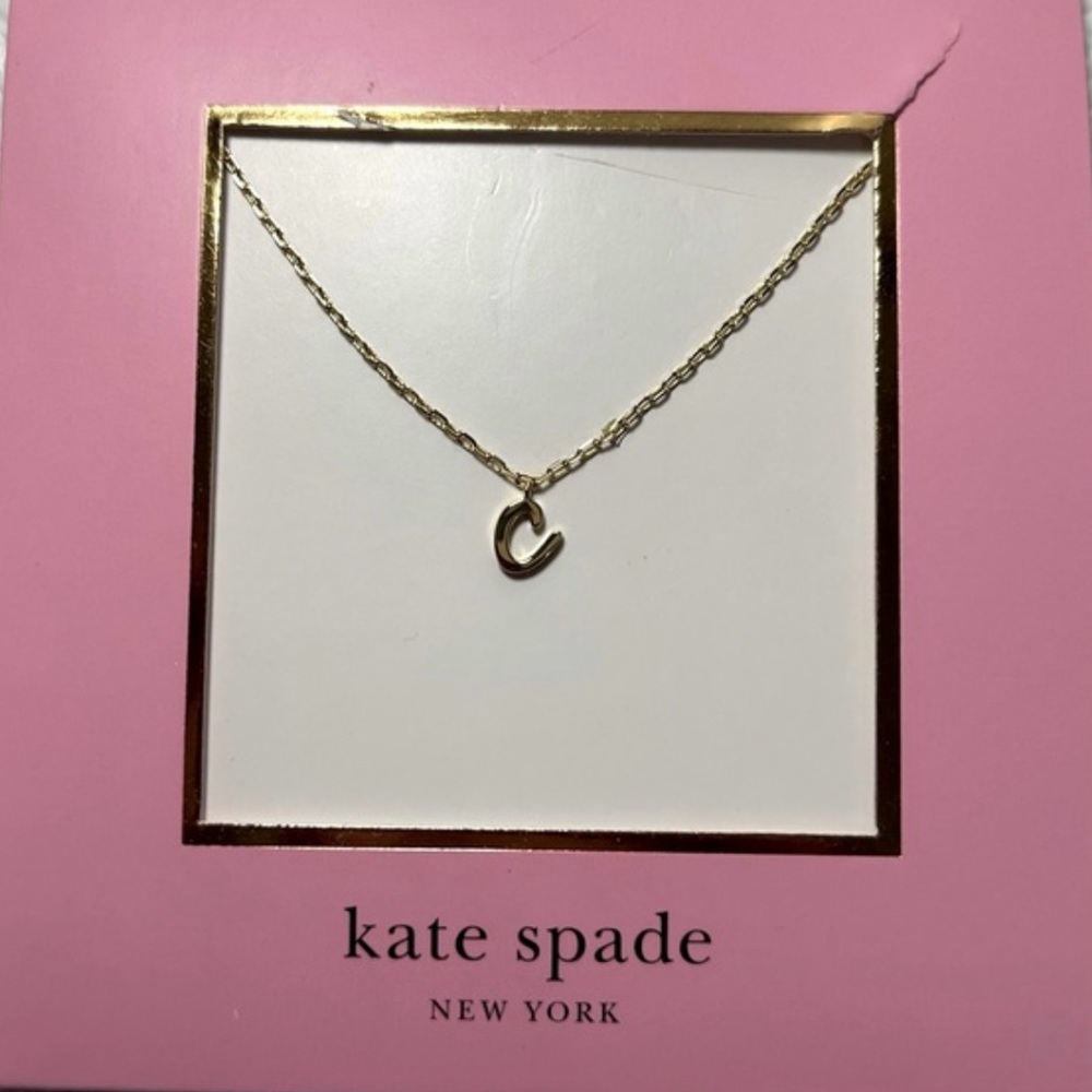 NWT Women’s KATE SPADE one in a million initial pendant necklace “c”
